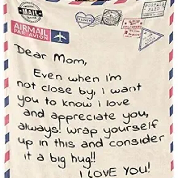 Mom Blankets Gifts for Mom from Daughter & Son, Mom Birthday Gifts - Picture 5 of 5